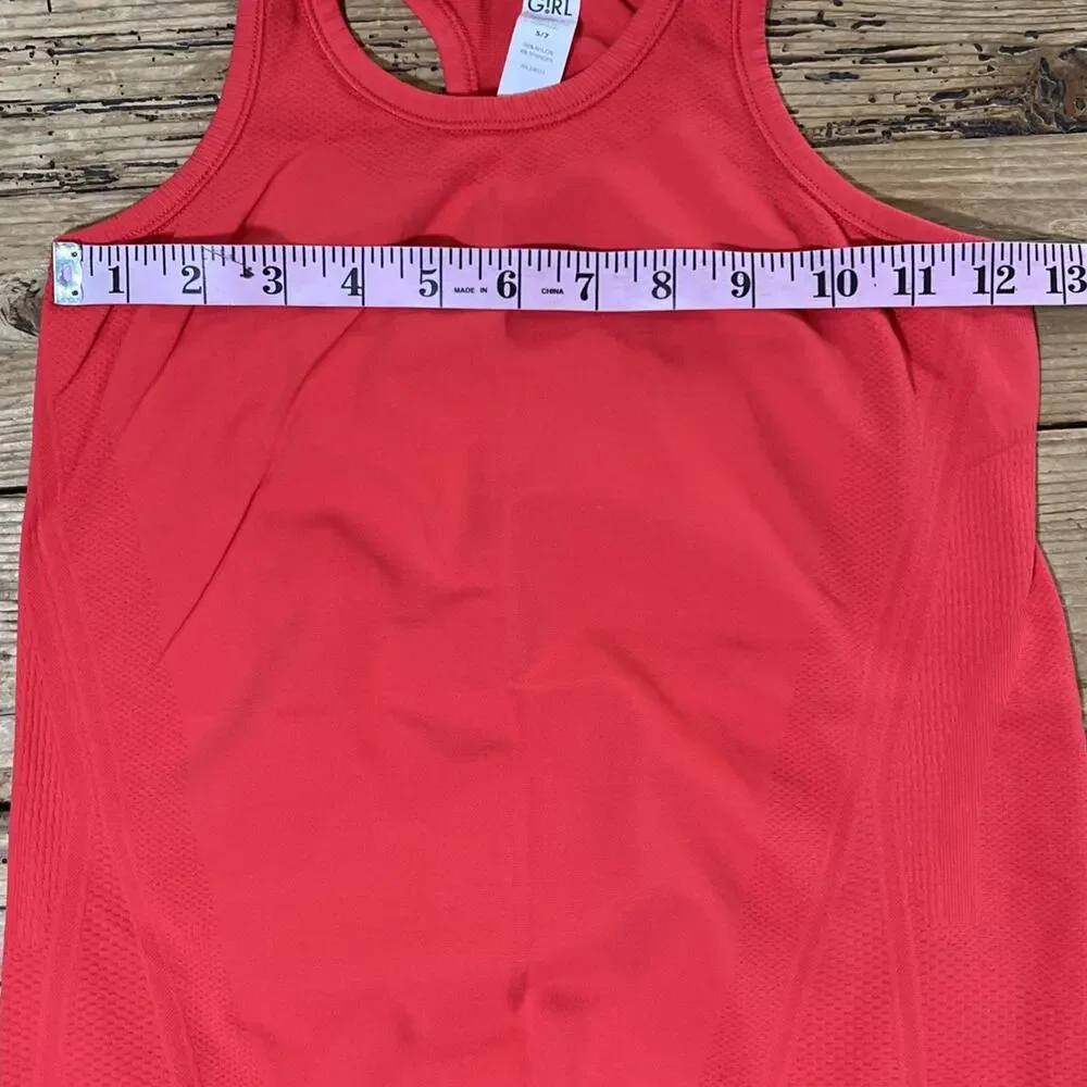 Athleta Girl Girl’s Size S/7 Red Power Up Seamless Tank